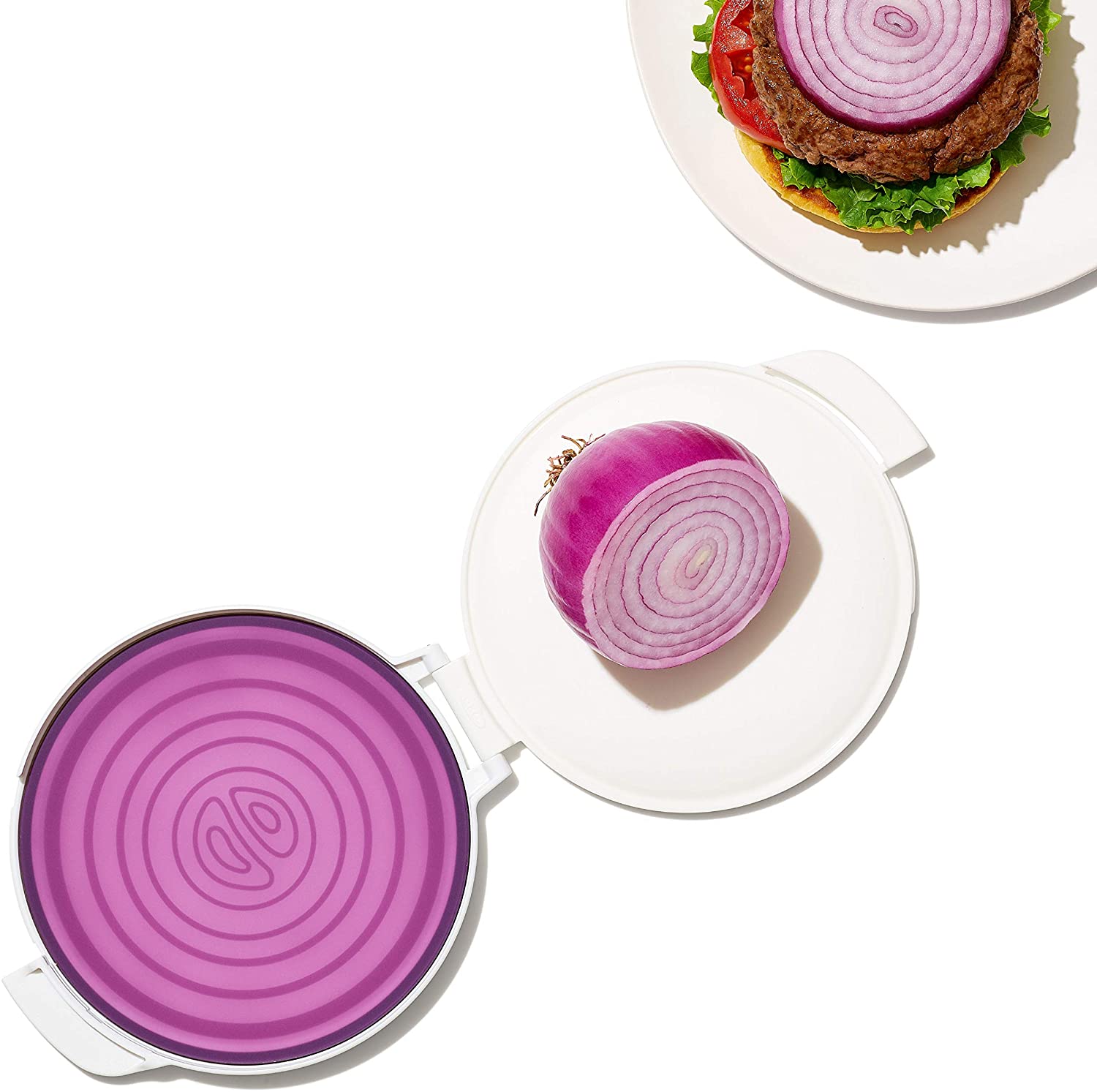 Set para guardar vegetales en silicona Cut &amp; Keep - Oxo