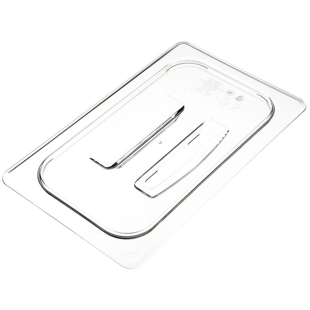 Tapa asa azafate de ¼ policarbonato transparente - Cambro China