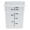 Recipiente cuadrado 17.2lts. polietileno blanco - Cambro