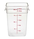 Recipiente cuadrado 20.8lts policarbonato transparente - Cambro