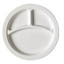 Plato 3 compartimientos policarb borde delgado 9" 22.8cm blanco - Cambro USA