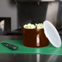 Tarro con tapa para almacenar alimentos 1.4lts - color castaño - Cambro