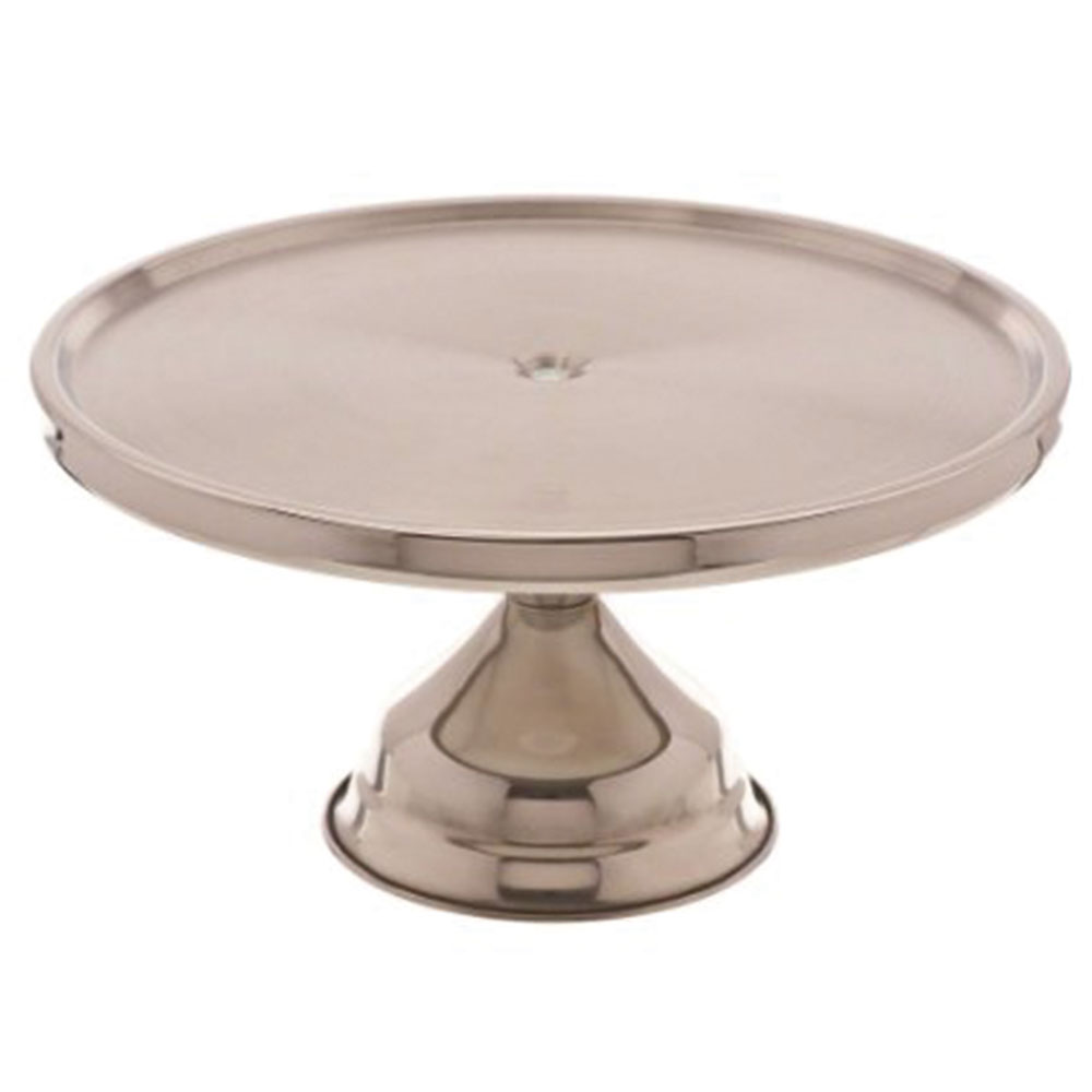 Base para exhibir tortas de 30 cm en acero inoxidable - Browne