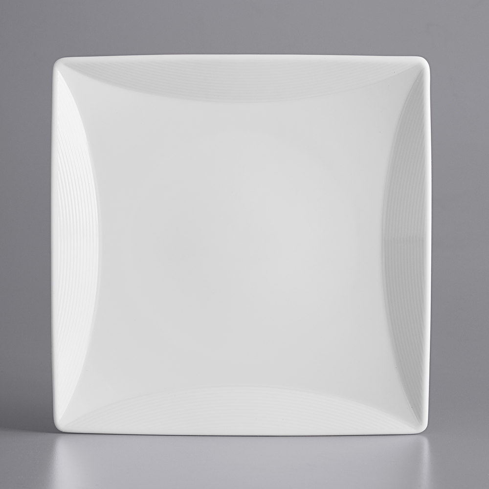 Plato Cuadrado de Porcelana Fina Nexus 21.3 cm (Outlet) - Oneida