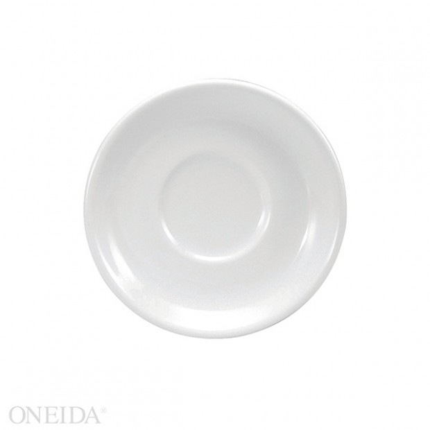 Plato taza café porcelana 15.3 cm blanco brillante  - Oneida