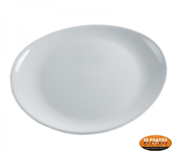 Plato Steak de Vidrio Templado Blanco Restaurante, 30x26 cm - Arcoroc