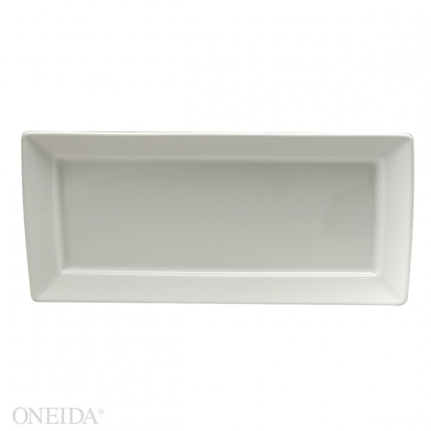 Plato rectangular blanco brillante - Oneida