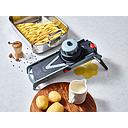 Mandolina Viper con regulador de espesor y sistema cubo, con tajador, 2 julianas - De Buyer