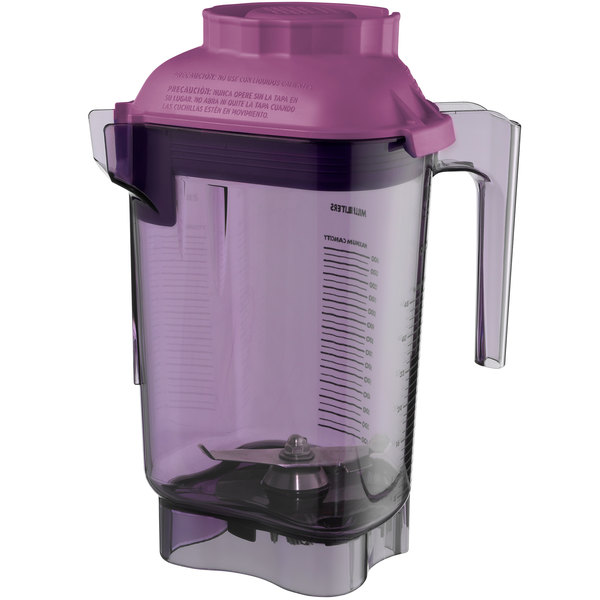 Vaso para licuadora, capacidad 48 oz/1.4 lt, incluye cuchilla y tapa, color púrpura - Vitamix