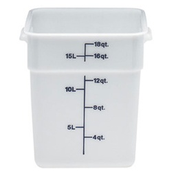 [18SFSP148] Recipiente cuadrado 17.2lts. polietileno blanco - Cambro