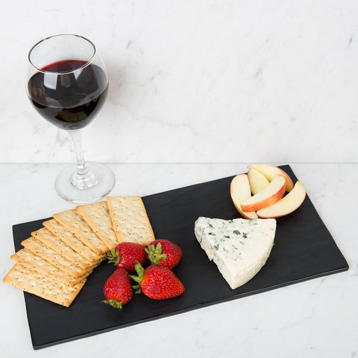 [SB-1470-BK] Tabla de exhibición en melamina acabado piedra negra de 14" x 7" - GET