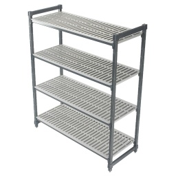 [ESU244272V4580-O] Unidad de estantería inicial Elements con 4 entrepaños ventilados, 107cm. x 61cm. x 183cm. (frente, fondo, alto) - Cambro
