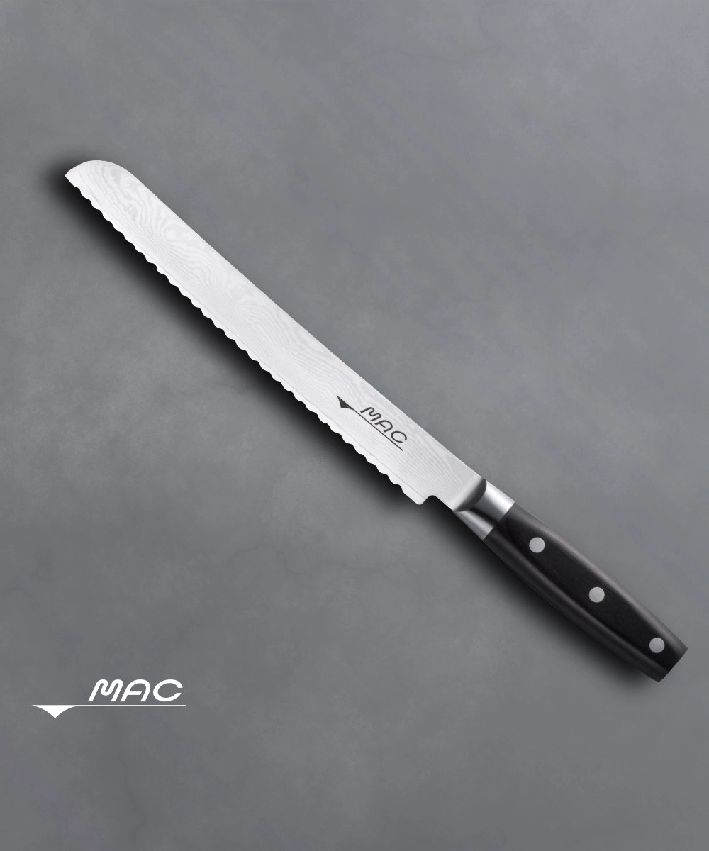 Cuchillo pan 9.1&quot; damascus Mac