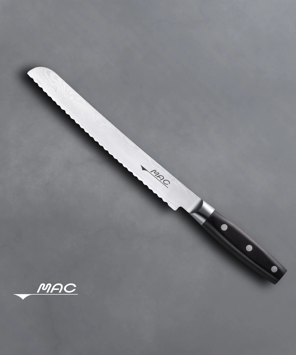 Cuchillo pan 9.1&quot; damascus Mac