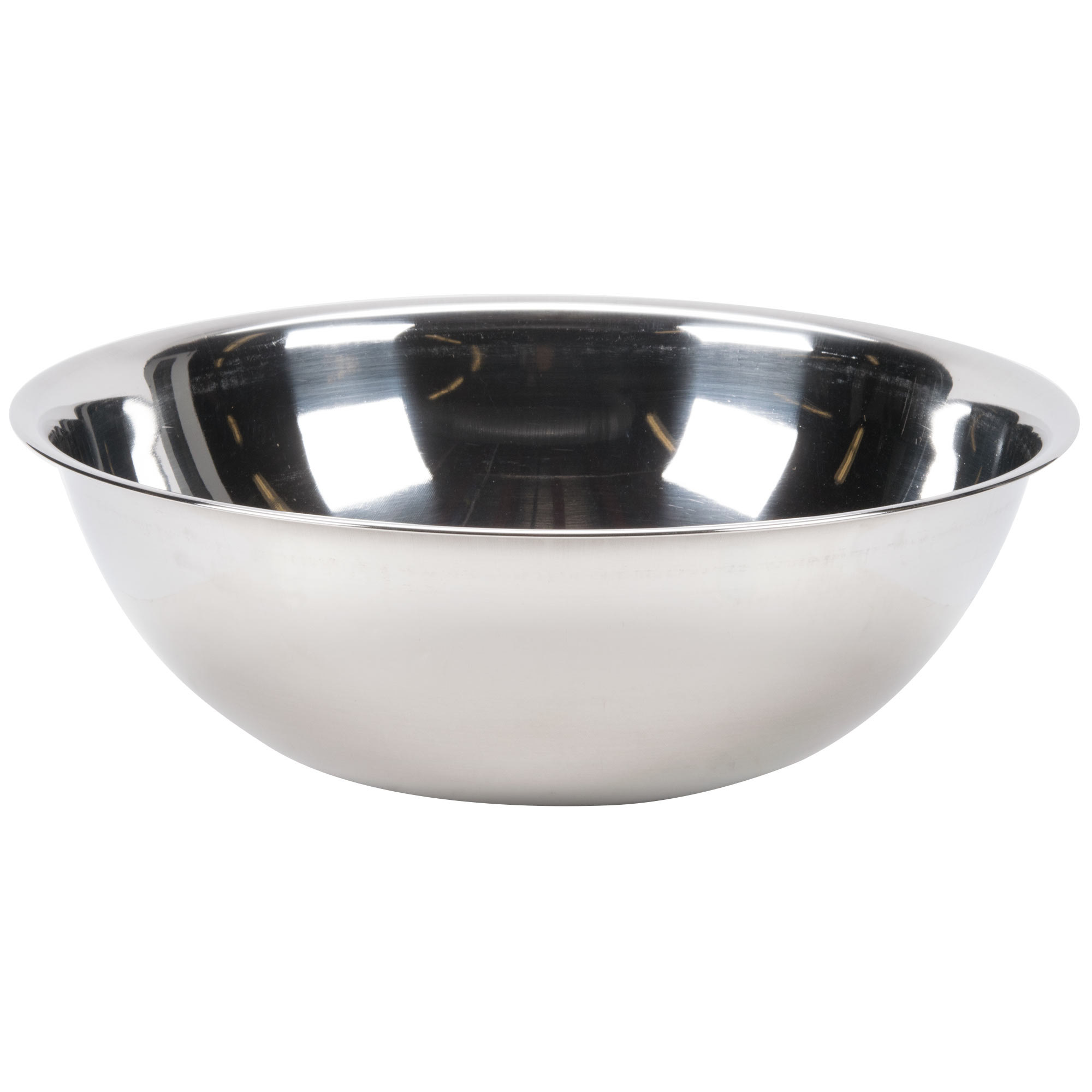 Bowl para mezclar 16 lt , borde enrollado, pulido espejo en acero inoxidable - Browne Halco