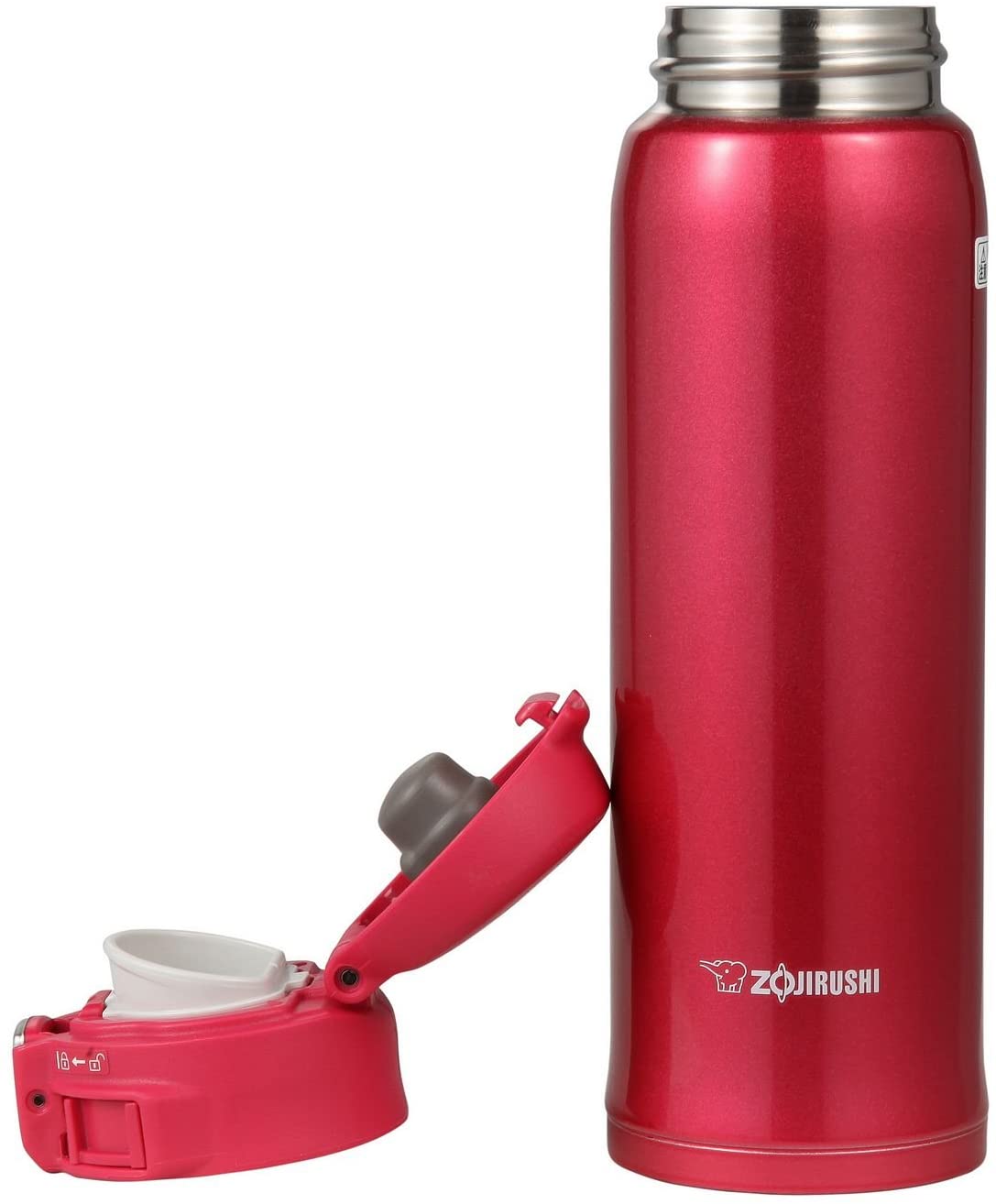 Termo de 16 oz en acero inoxidable. Color rojo claro - Zojirushi