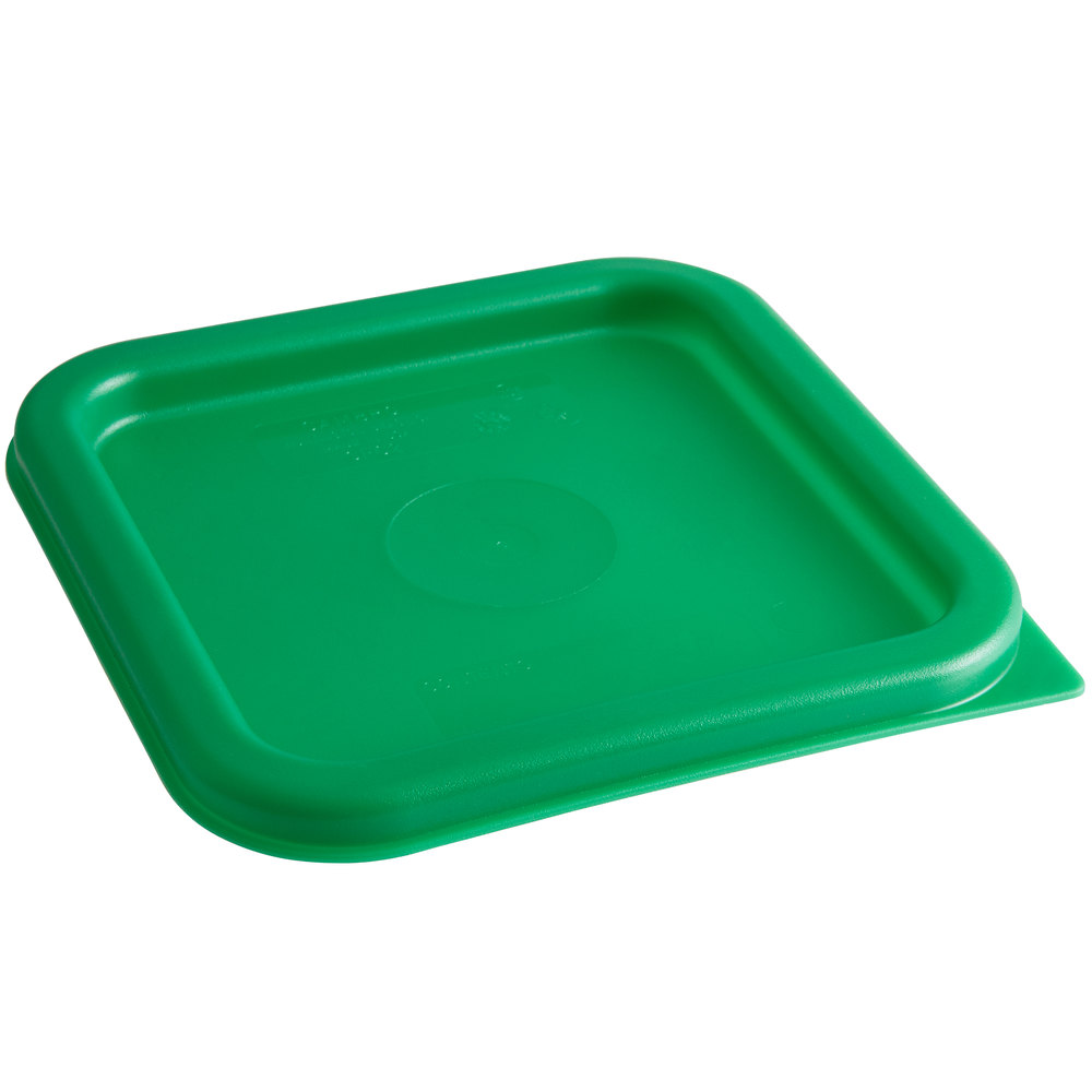 Tapa para los recipientes cuadrados 1.9 y 3.8lt verde - Cambro