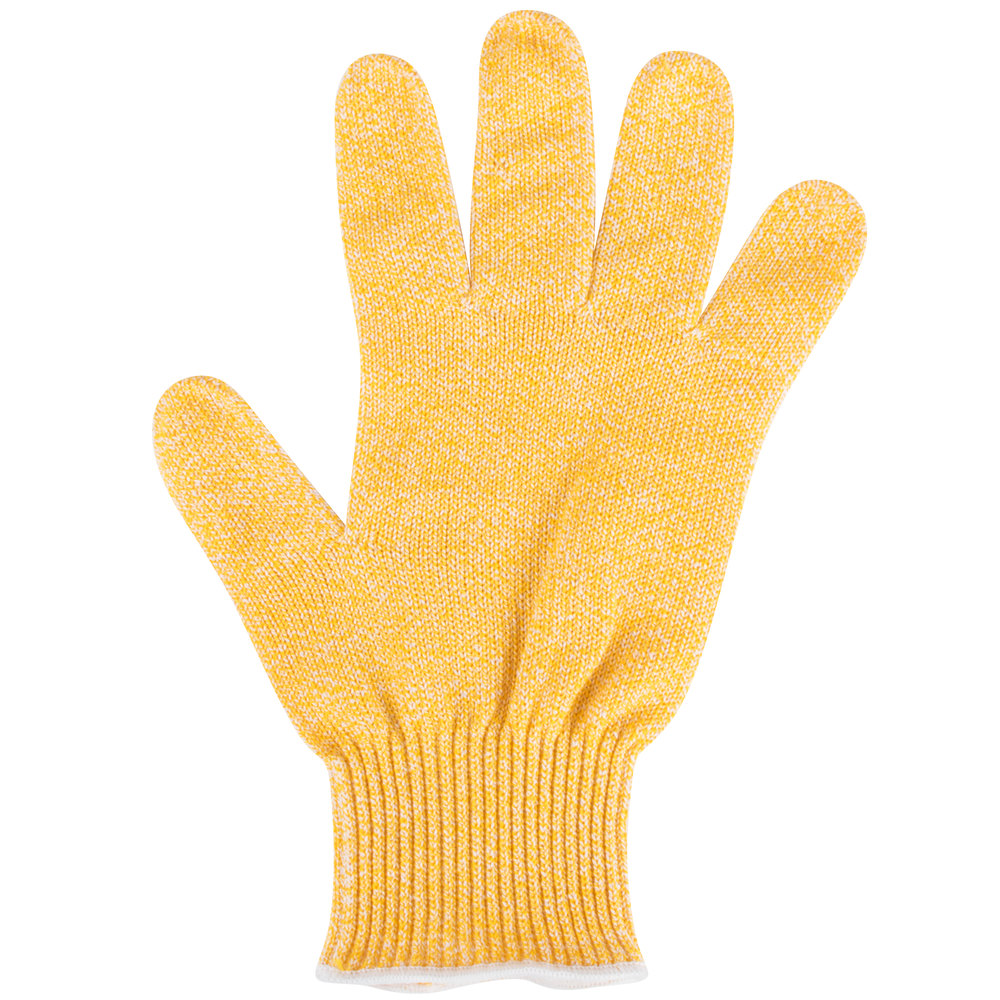 Guante antimicrobial para corte ambidiestro amarillo - San Jamar