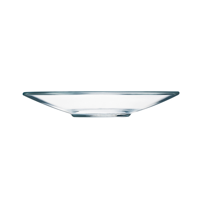 Plato para Taza Transparente de Vidrio Templado, 12 cm - Arcoroc