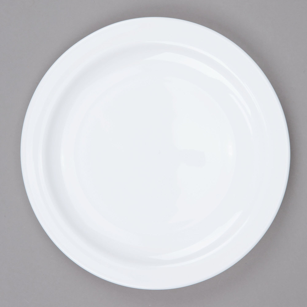 Plato Postre Blanco Ala Angosta de Vidrio Templado, 19.5 cm - Hoteliere - Arcoroc