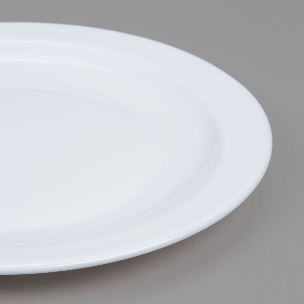 Plato Postre Blanco Ala Angosta de Vidrio Templado, 19.5 cm - Hoteliere - Arcoroc