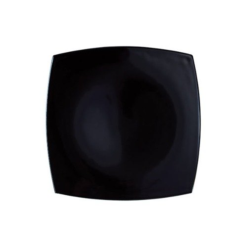 Plato Postre Negro de Vidrio Templado Delice, 19 cm - Arcoroc