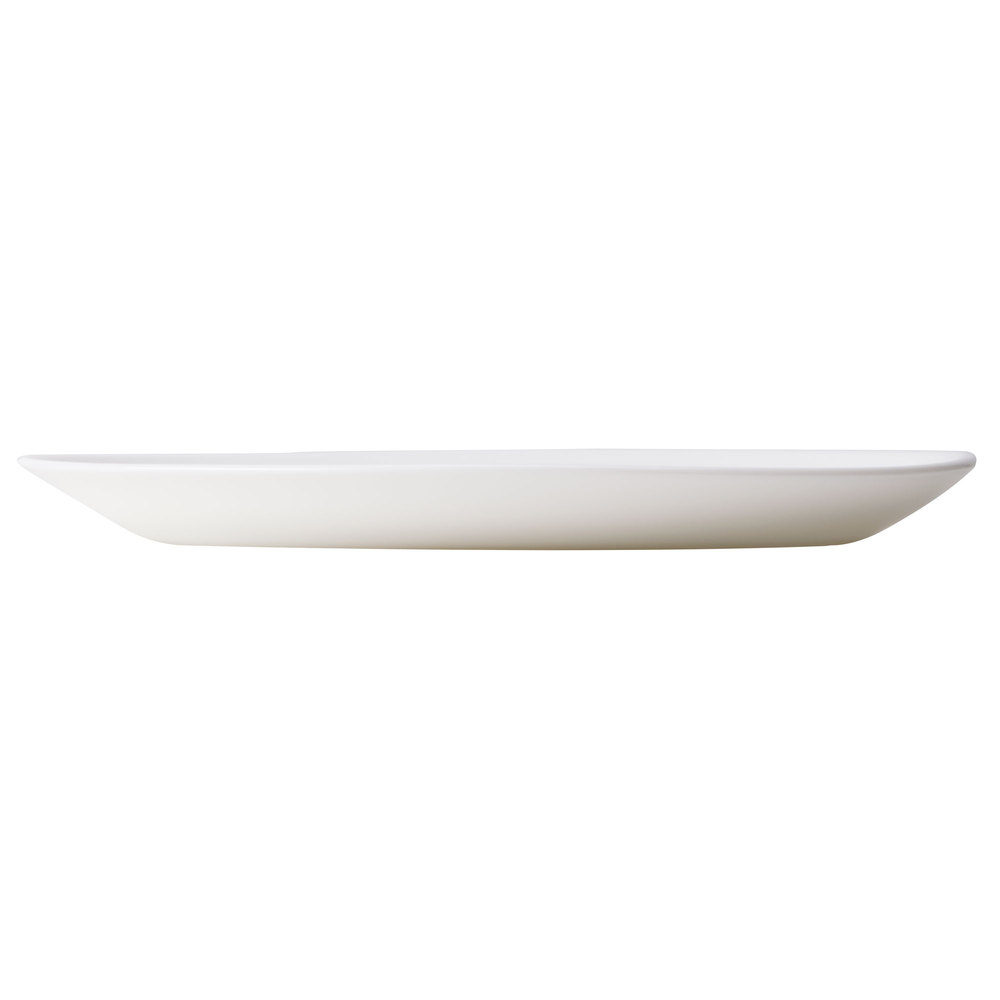 Plato Ovalado Blanco de Vidrio Templado Restaurante, 29.0 x 21.4 cm - Arcoroc
