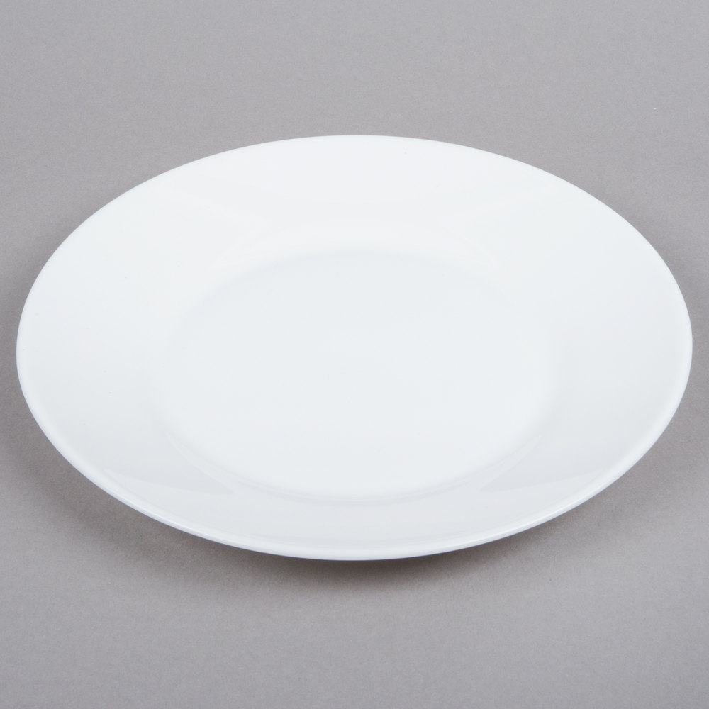 Plato Llano Blanco de Vidrio Templado Restaurante, 23.5cm - Arcoroc