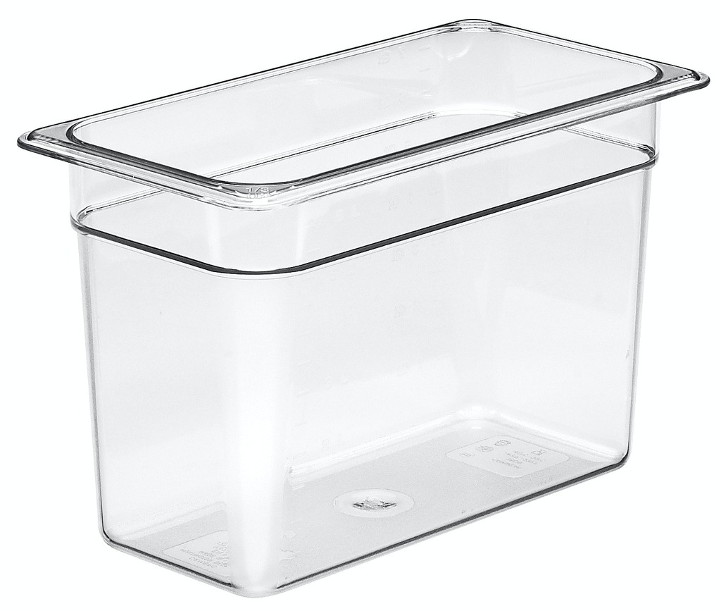 Recipiente 1/3 policarbonato 6.9lts. transparente Cambro