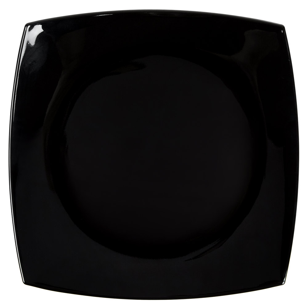 Plato Negro de Vidrio Templado Delice, 26.9cm - Arcoroc