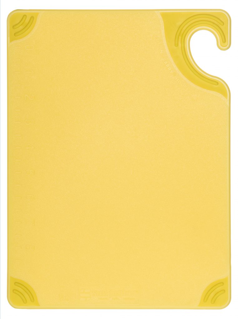 Tabla amarilla corte con antideslizante 12&quot; x 18&quot; x 1/2&quot; San Jamar