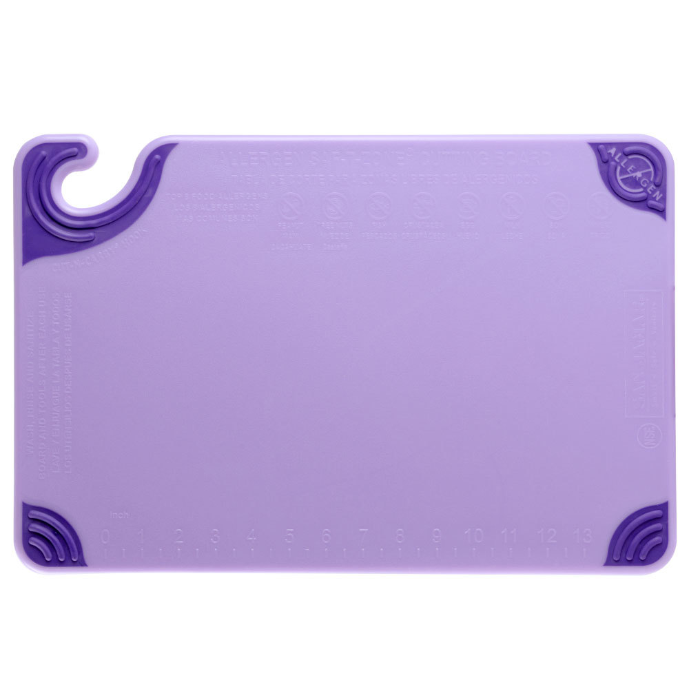 Tabla corte purpura antideslizante (alergenos) 30.5x45.7x1.3 cm  San jamar