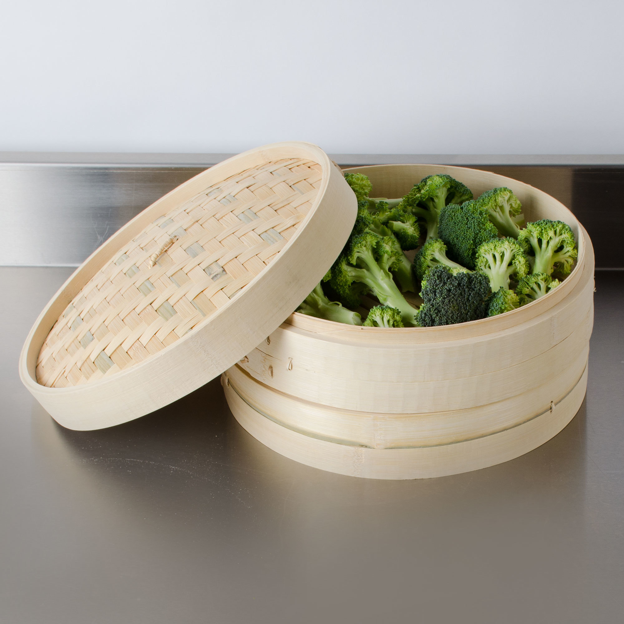 Set de 3 steamers en bamboo de 12&quot; - Town Food