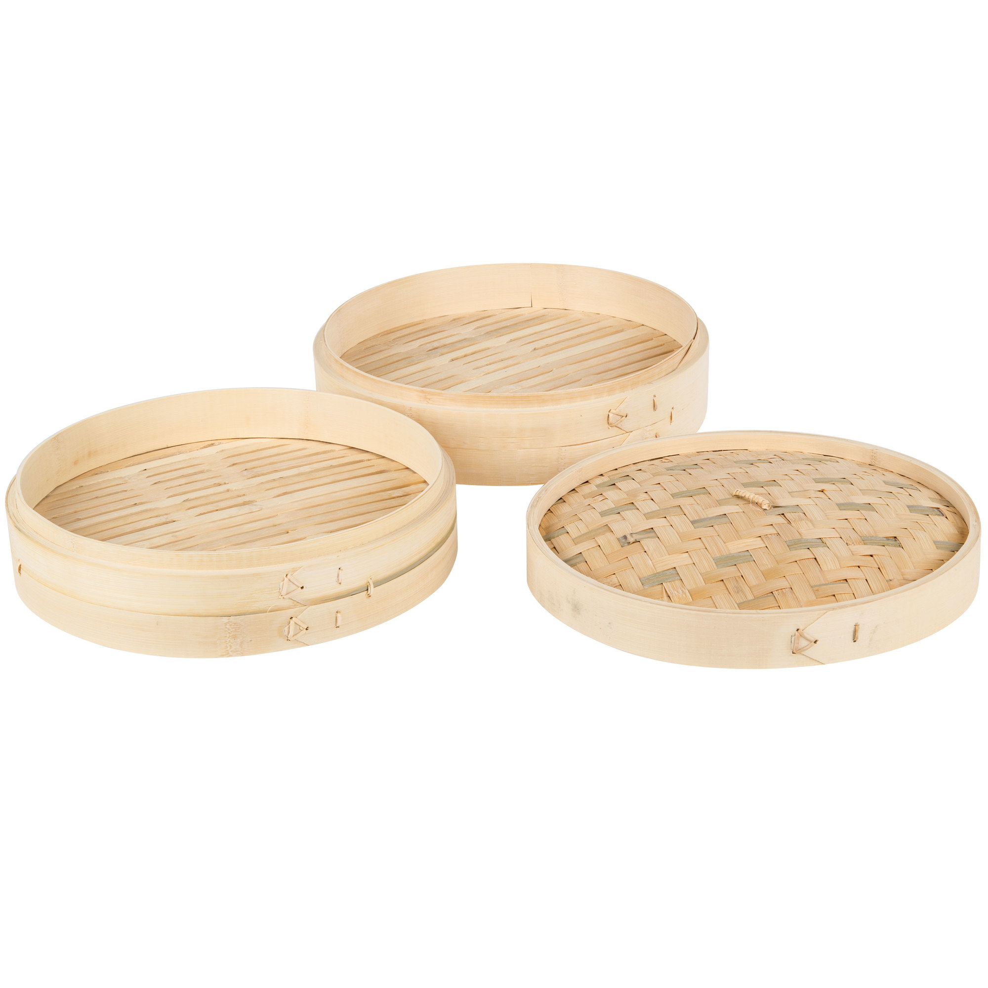 Set de 3 steamers en bamboo de 12&quot; - Town Food