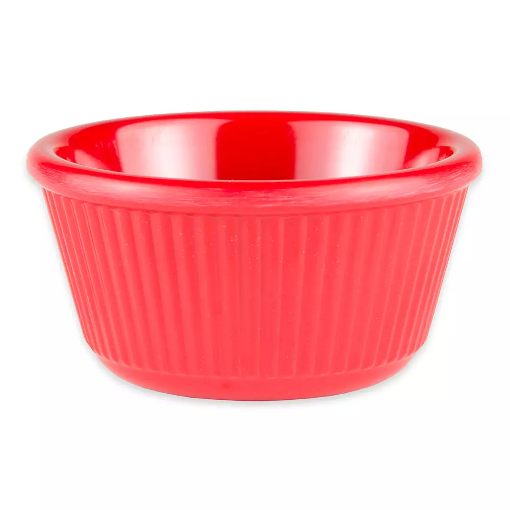 Ramekin acanalado de 4 oz. rojo - GET