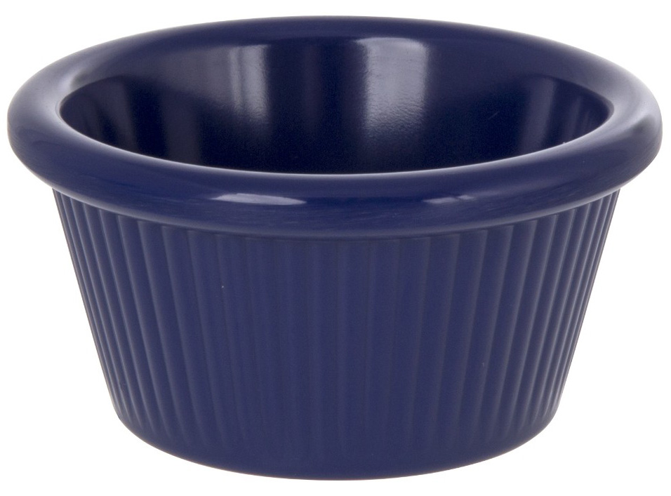 Ramekin acanalado de 2 oz. azul cobalto - GET