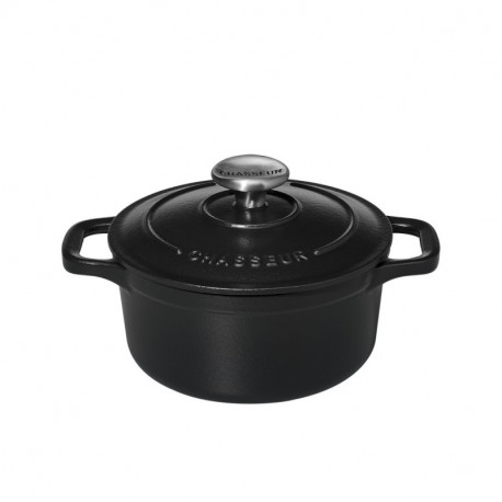 Cocotte en hierro fundido de 0.6 l, color negro - Chasseur