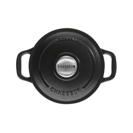 Cocotte en hierro fundido de 0.6 l color negro - Chasseur