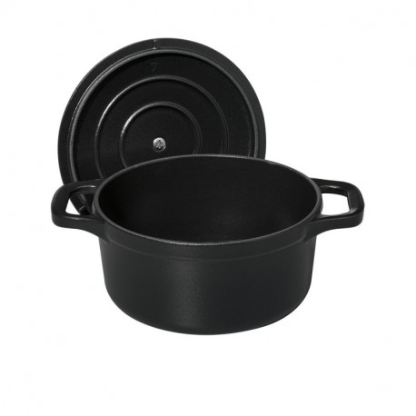 Cocotte en hierro fundido de 0.6 l color negro - Chasseur