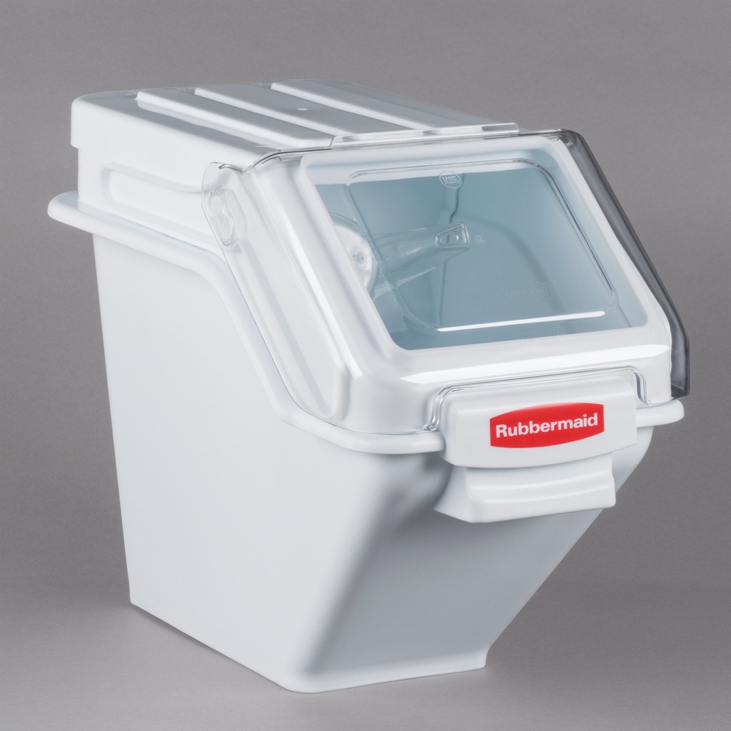 Recipiente blanco para ingredientes 25 lbs Rubbermaid