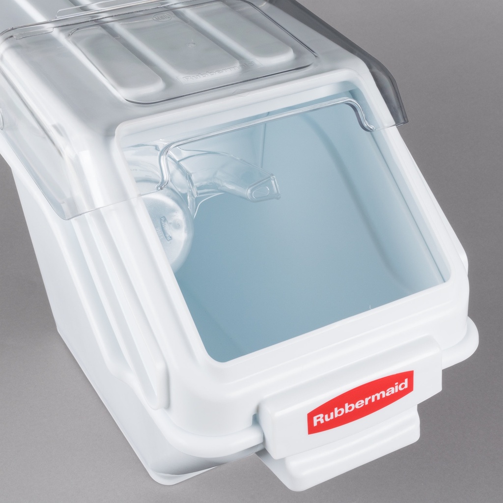 Recipiente blanco para ingredientes 25 lbs Rubbermaid