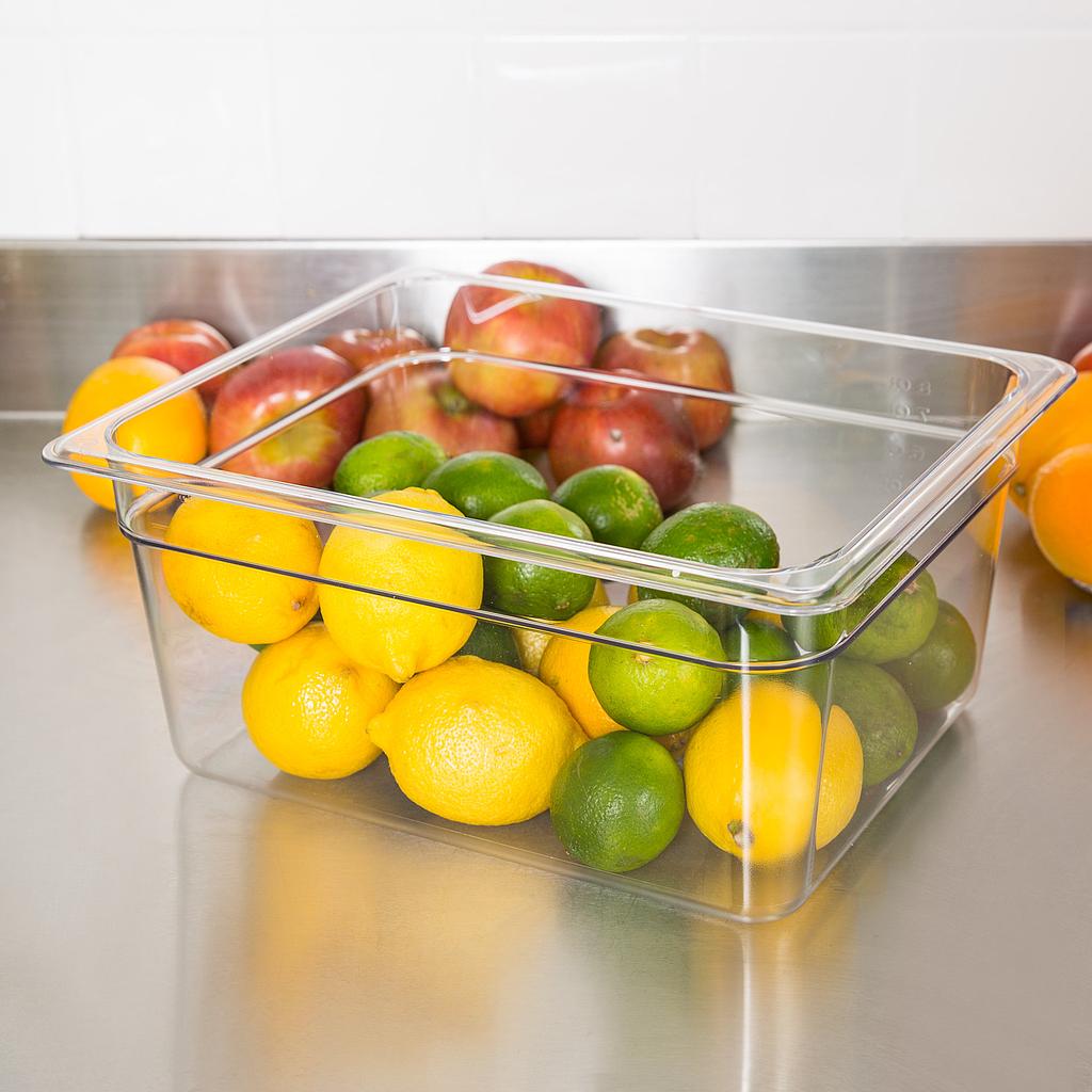 Recipiente 1/2 policarbonato 8.9 lts transparente - Cambro