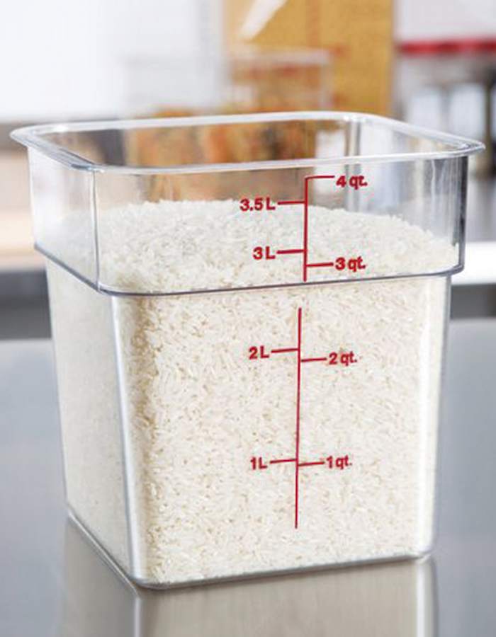 Recipiente cuadrado 3.8lts. - Cambro China