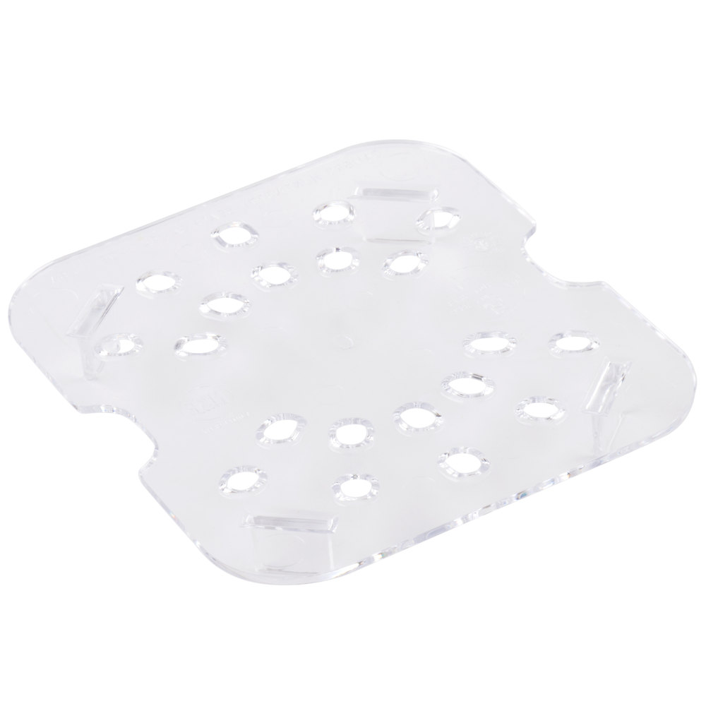 Fondo perforado para 1/6 policarbonato transparente - Cambro