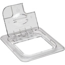 Tapa bisagra muesca azafate 1/6 policarbonato transparente - Cambro China