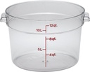 Recipiente redondo 11.4lts. policarbonato transparente - Cambro