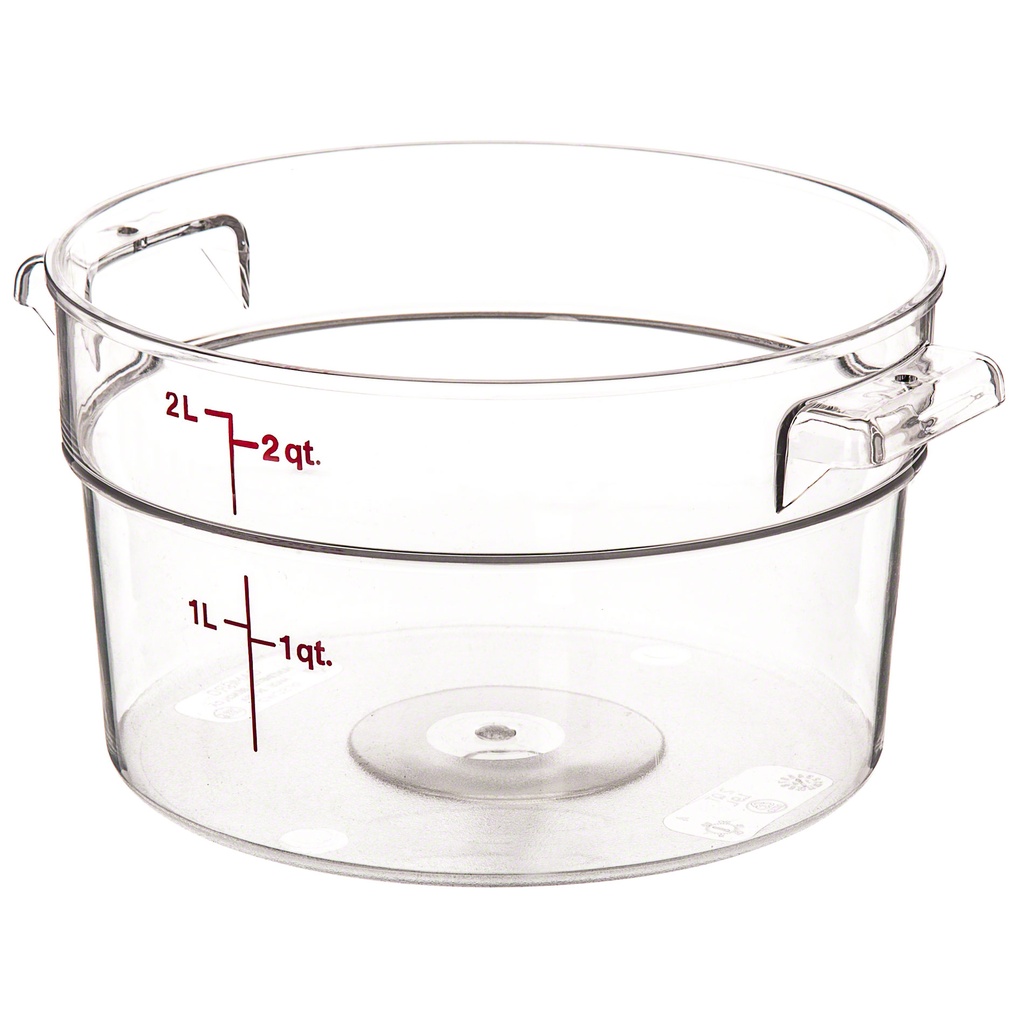 Recipiente redondo 1.9lts policarbonato transparente - Cambro USA