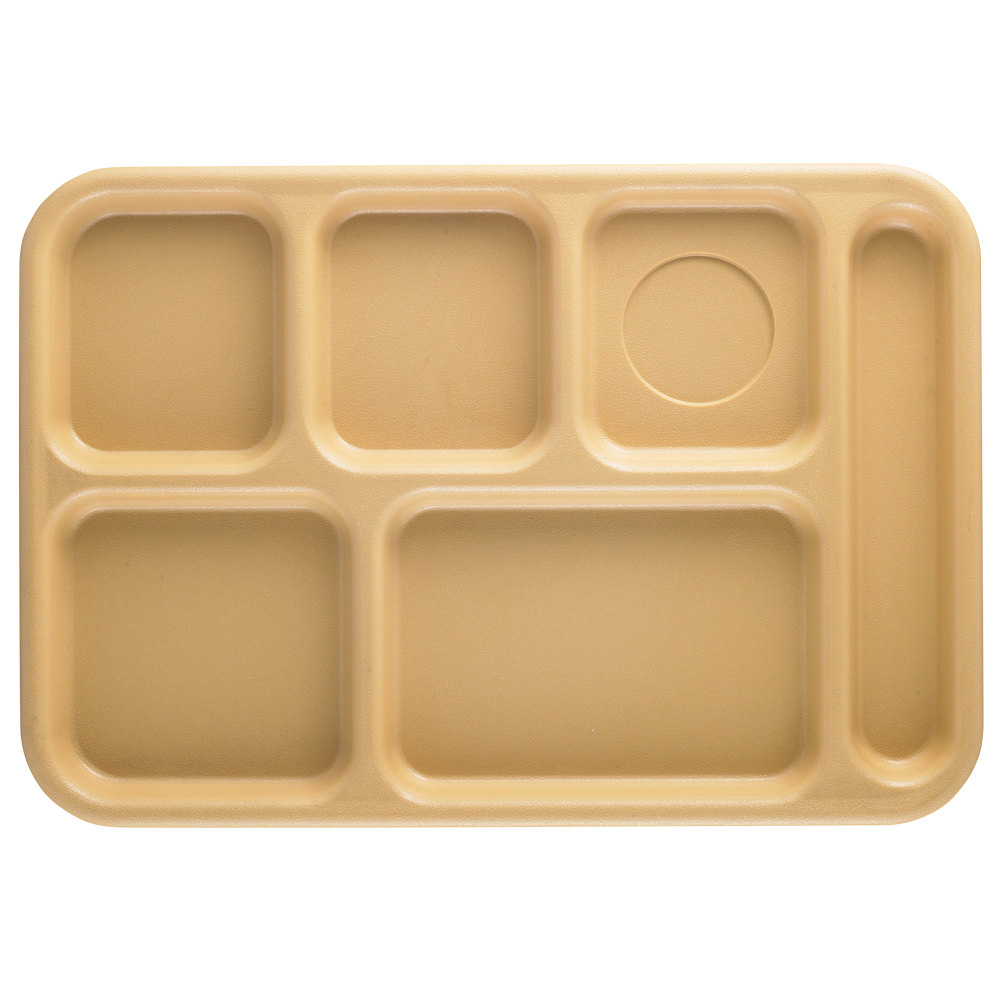Bandeja plastica ABS 6 compartimentos bronceado - Cambro