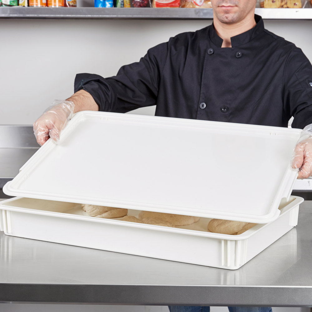 Tapa para caja para masa de pizza - 46 x 66cm en Policarbonato - Cambro USA