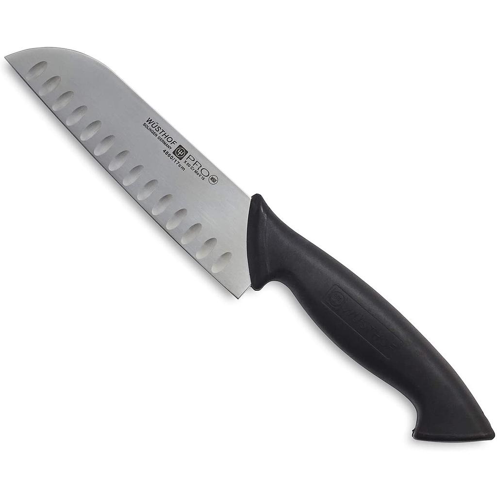 Cuchillo Santoku 17 cm negro - Pro - Wusthof